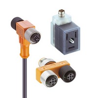 Adaptery, T-Konektory: M8, M12, wtyczki do zaworów
